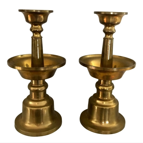 Other - Vintage Pair of Brass Candlesticks Neiman Marcus